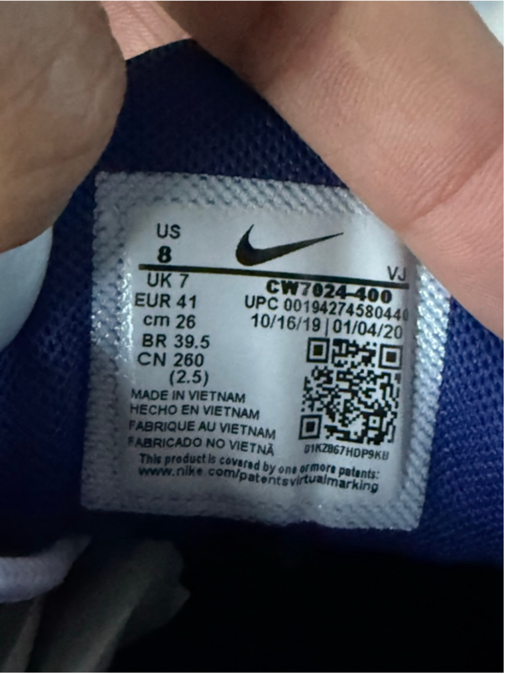 Nike Air Max Plus TN Arctic Chill CW7024-400 Midnight Navy Team Royal White Sz 8 - Picture 8 of 9